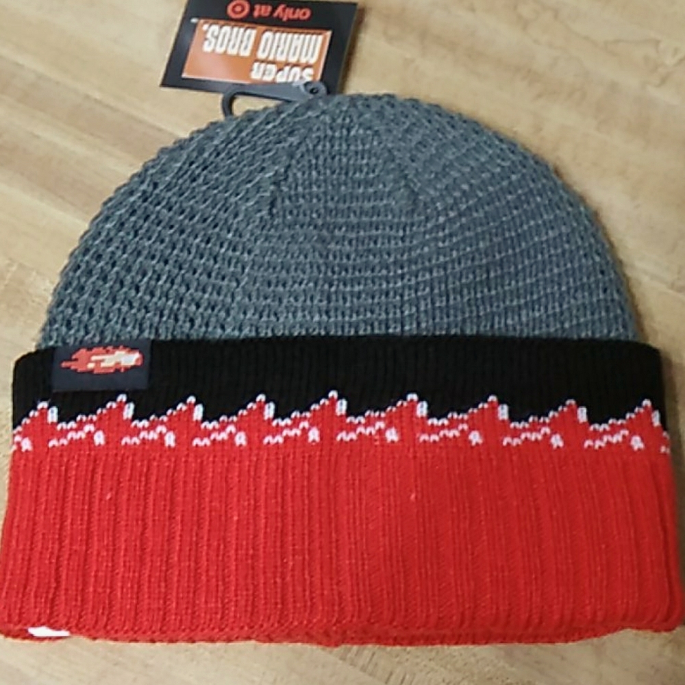 Super Mario Lava Dungeon Beanie